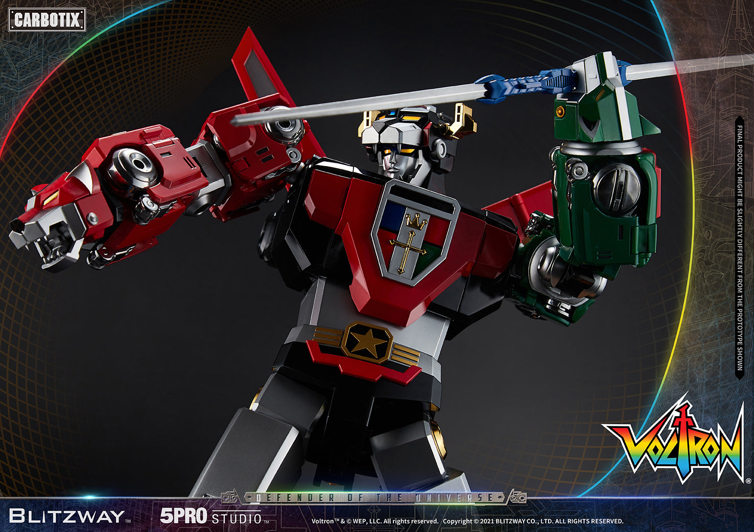Blitzway 'Voltron' 5Pro Studio CARBOTIX Series, Action Figure | 8809321479531