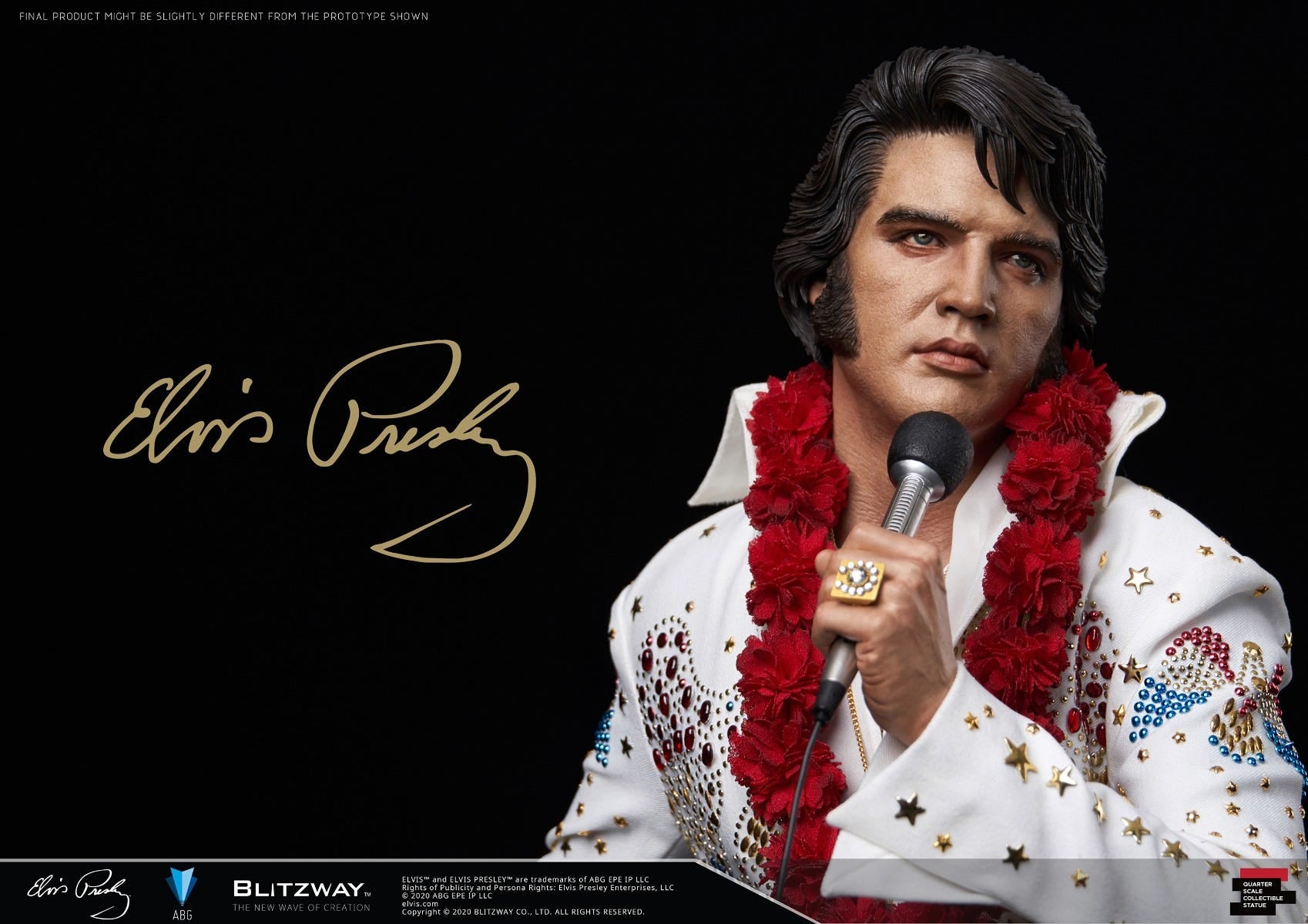 Blitzway 'Elvis Presley', 1/4th Superb Scale Statue | 8809321479395