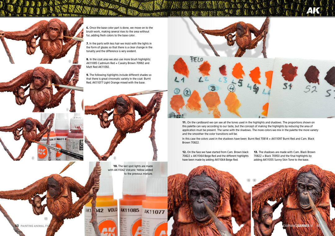 AK Interactive Learning Series #14 Painting Animal Figures (English) | 8435568334663