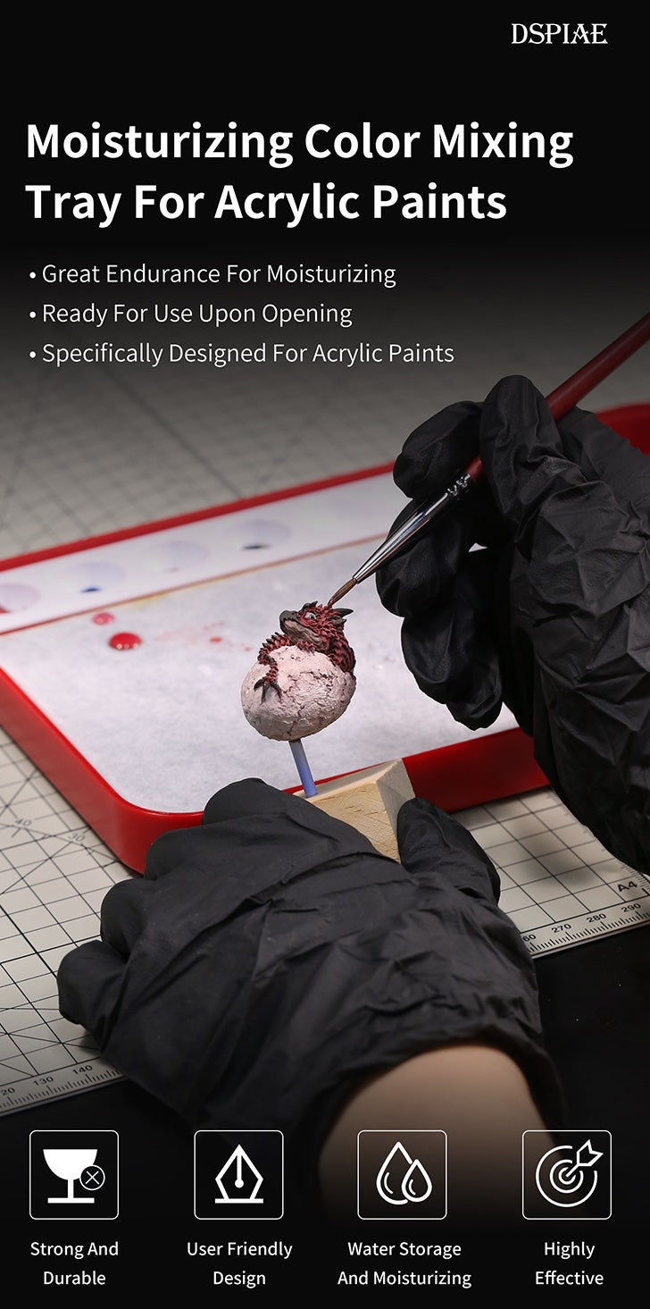 DSPIAE PRO Poseidon Moisturizing Color Mixing Box for Acrylic Paints | 6970845567904