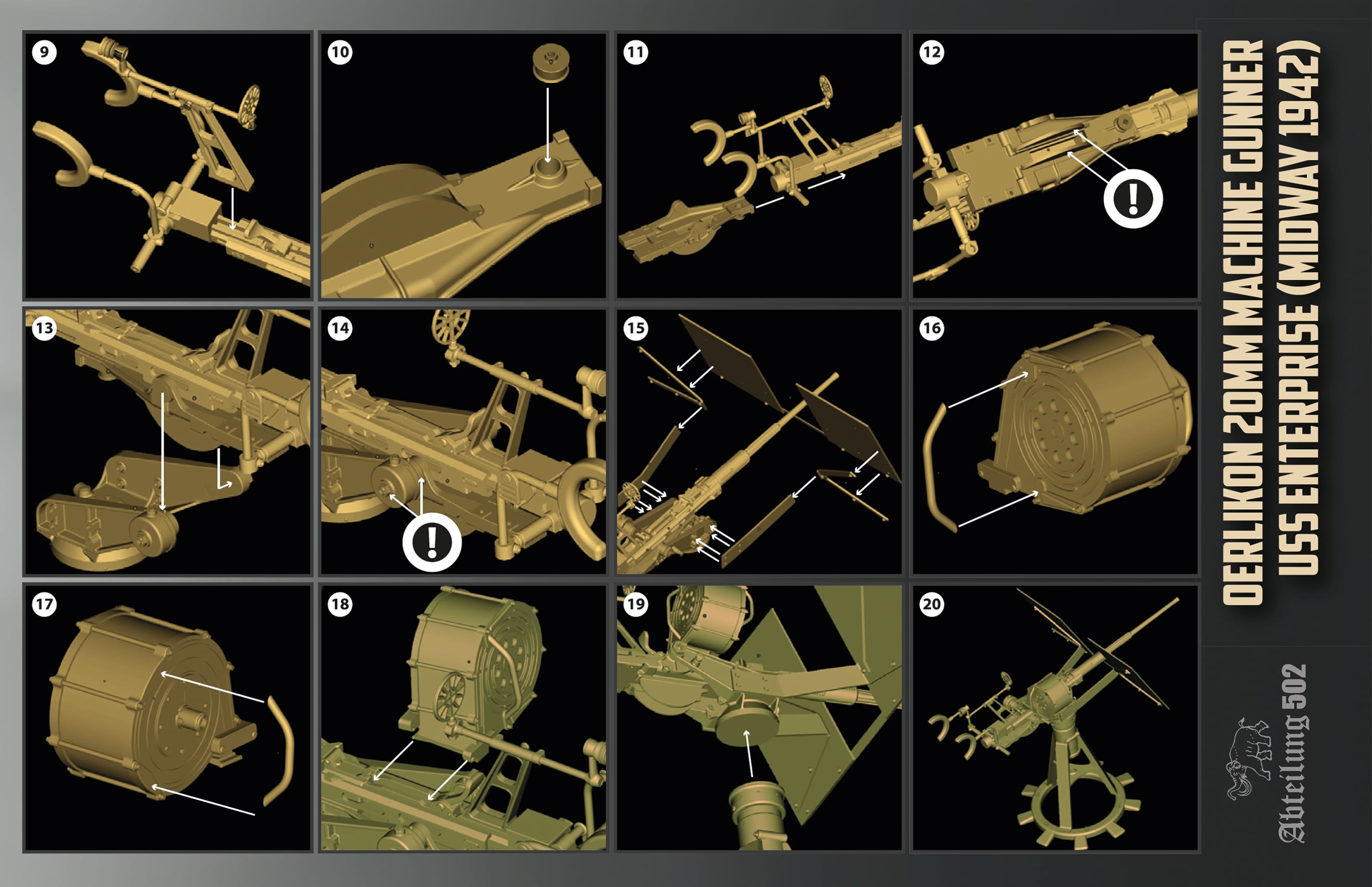 Abteilung502 1/10 Midway 'TARFU' - 20mm Oerlikon Cannon w Gunner | 8435568312746