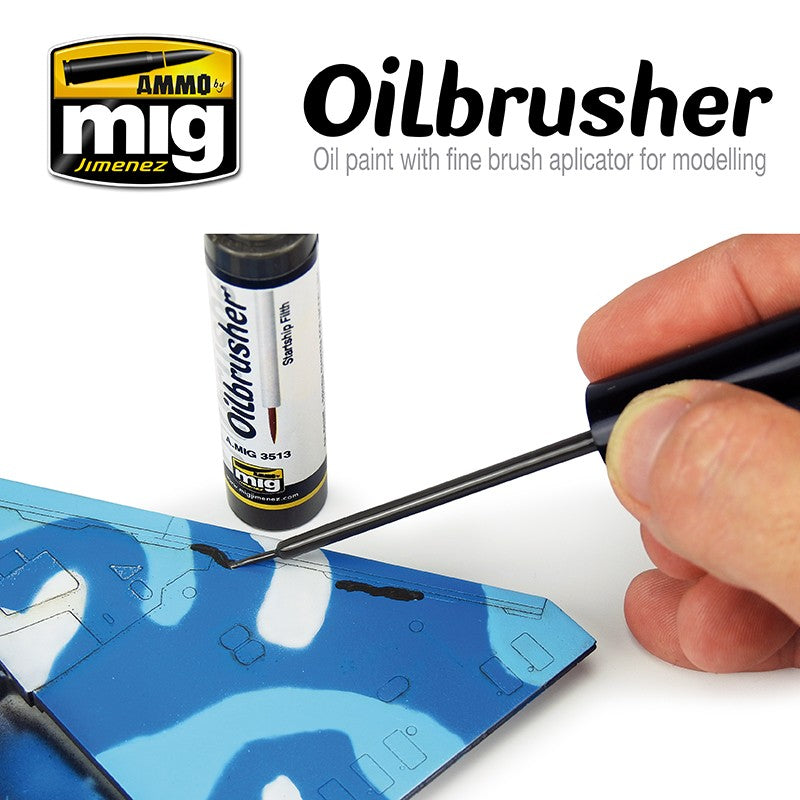 Ammo Mig Oilbrusher - Dark Blue | 8432074035046
