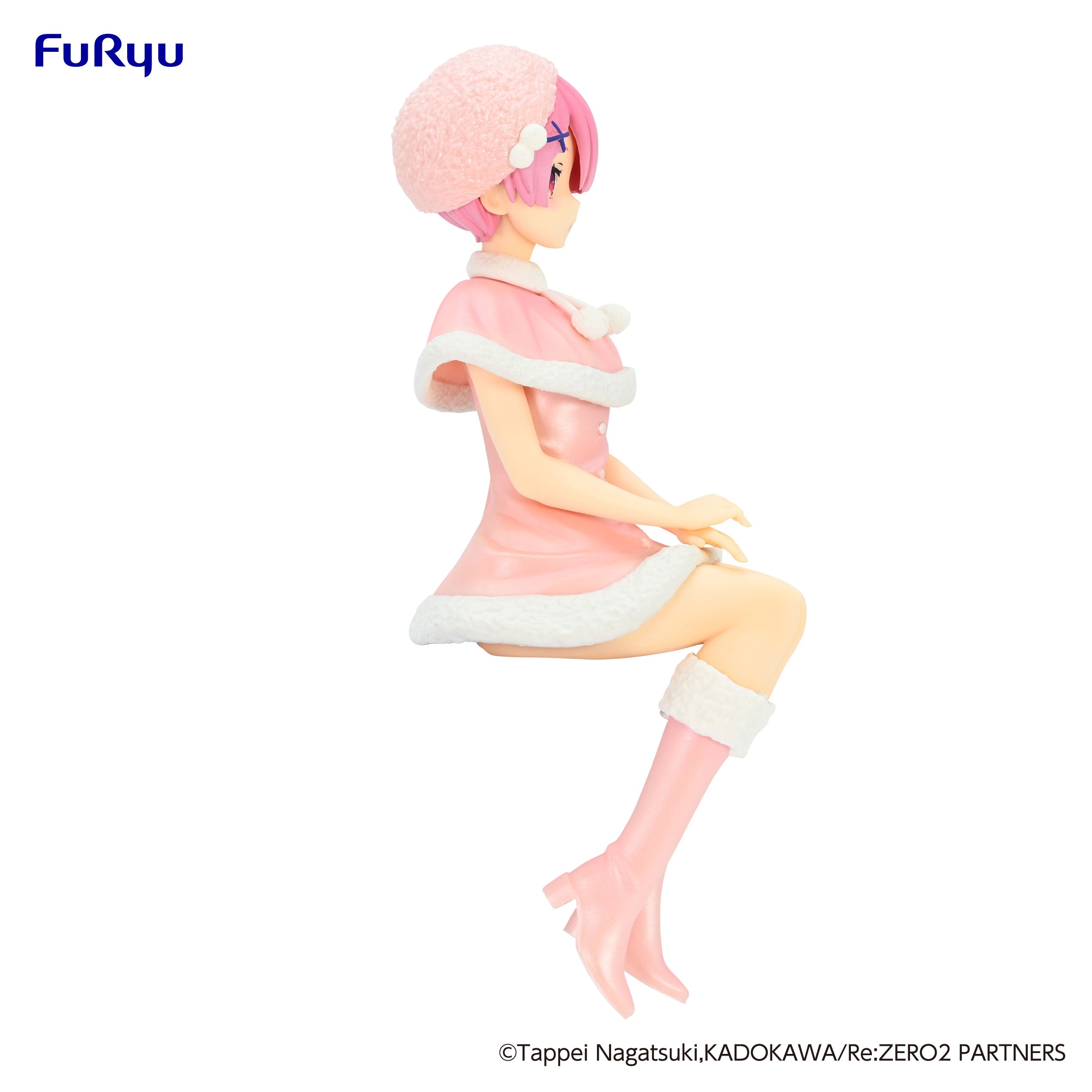 FURYU Corporation Re:ZERO -Starting Life in Another World- Noodle Stopper Figure -Ram Snow Princess Pearl Color ver.-(4582655071155)