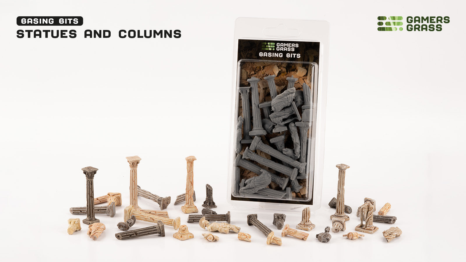 Gamers Grass Basing Bits- Statues and Columns | 738956790194