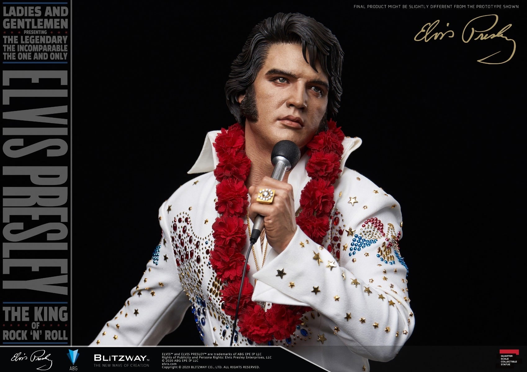 Blitzway 'Elvis Presley', 1/4th Superb Scale Statue | 8809321479395