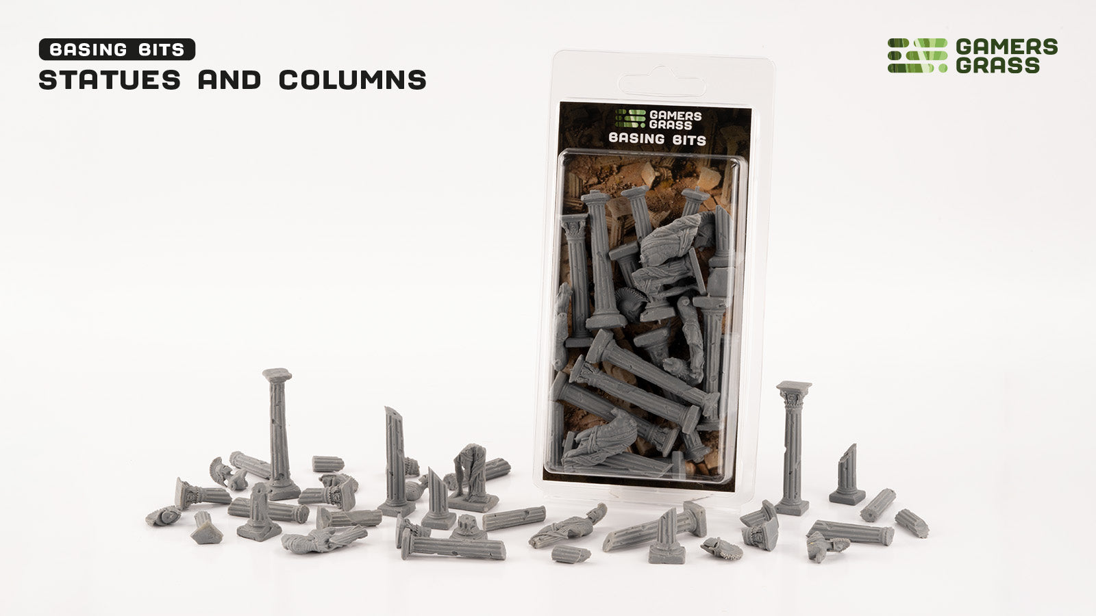 Gamers Grass Basing Bits- Statues and Columns | 738956790194