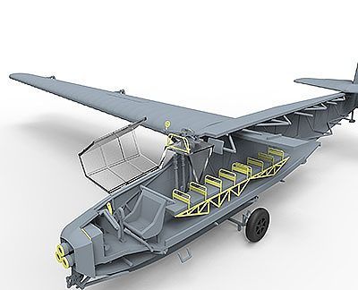 Bronco Models 1/72 DFS230V-6 Light Assault Glider w/ Deceleration Rocket Aircarft | 6970162330434