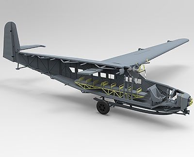 Bronco Models 1/72 DFS230V-6 Light Assault Glider w/ Deceleration Rocket Aircarft | 6970162330434