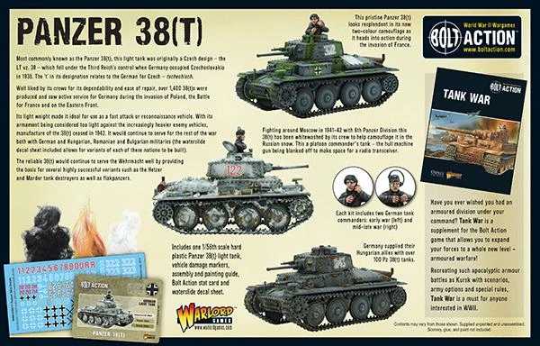 Bolt Action Panzer 38(t) | 5060393709138