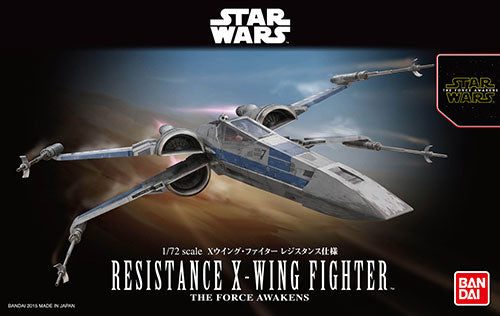 Bandai Star Wars 1/72 Resistance X-Wing Star Fighter 'Star Wars: The Force Awakens' | 4549660022893