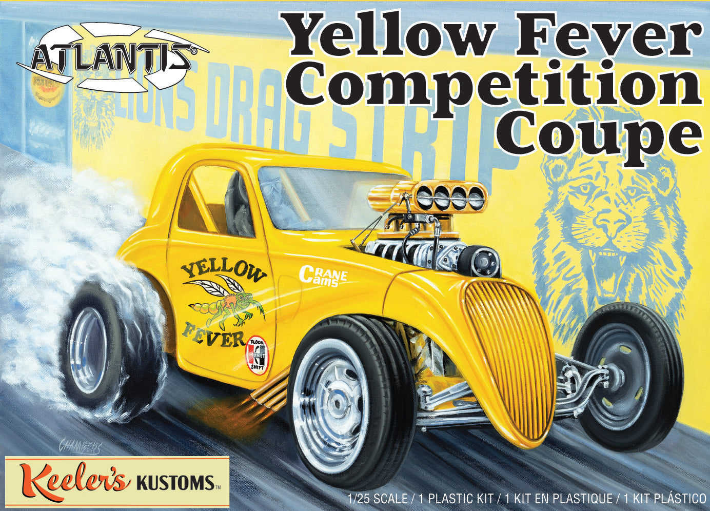 Atlantis 1/25 Yellow Fever Dragster Keelers Kustoms | 850002740769