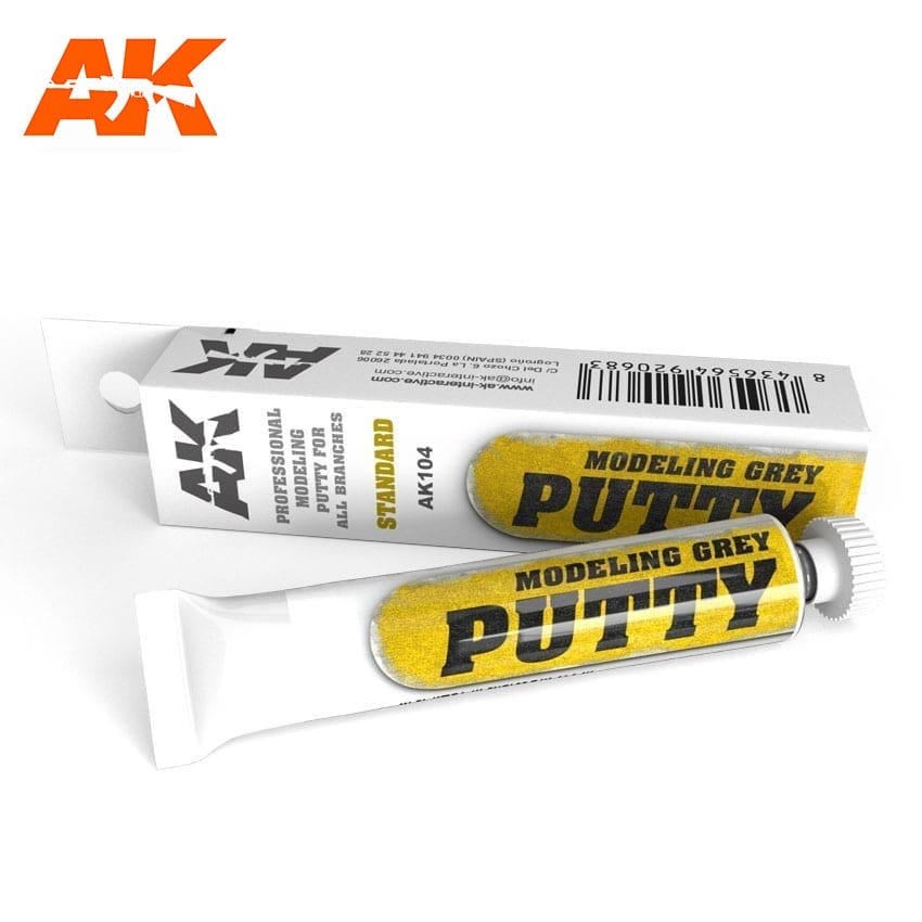 AK Interactive Modeling Grey Putty 20ml | 8436564920683