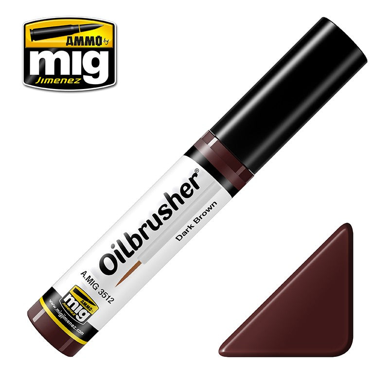 Ammo Mig Oilbrusher - Dark Brown | 8432074035121