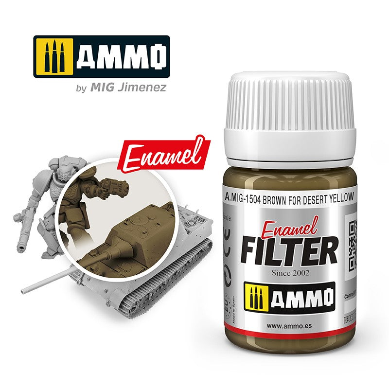 Ammo Mig Brown for Desert Yellow Filter | 8432074015048