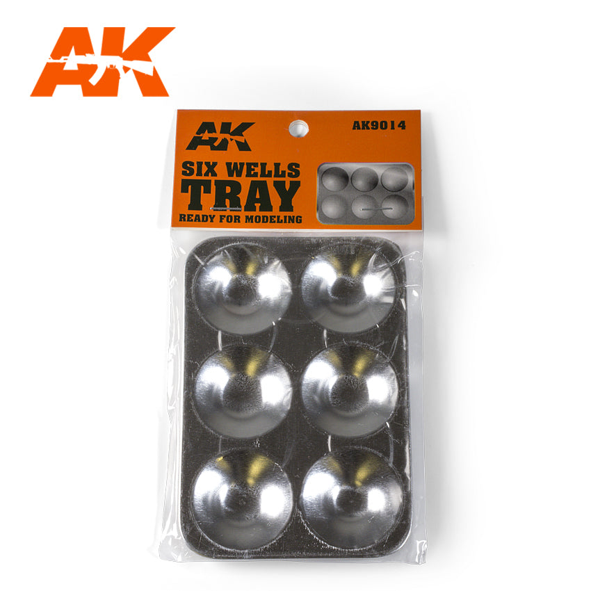 AK Interactive Six Wells Tray | 8435568305601