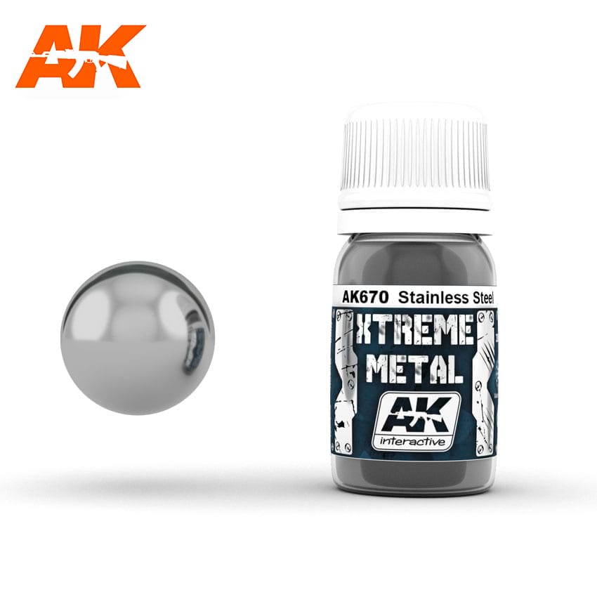 AK Interactive Xtreme Metal Stainless Steel | 8436535576703