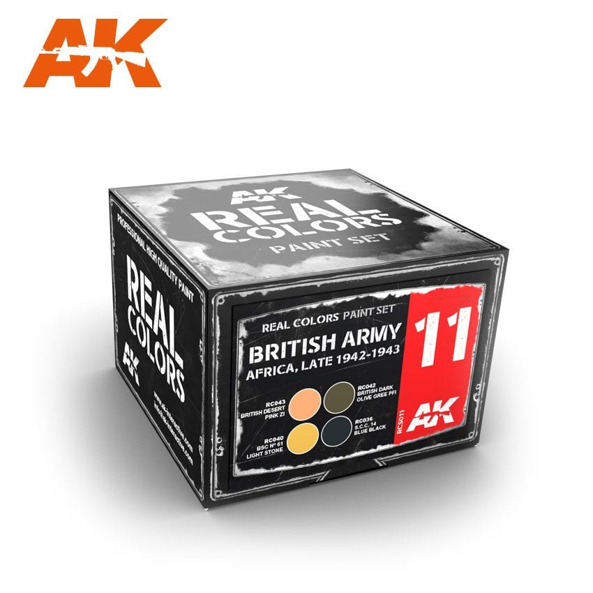 AK Interactive Real Colors Bristish Army Africa, Late 1942-1943 Set | 8436564924308