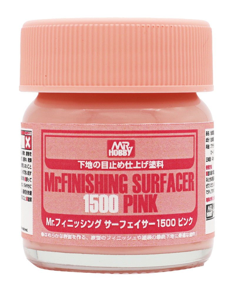 Mr Hobby Mr. Finishing SF292 Surfacer 1500 Pink bottle 40ml | 4973028505993