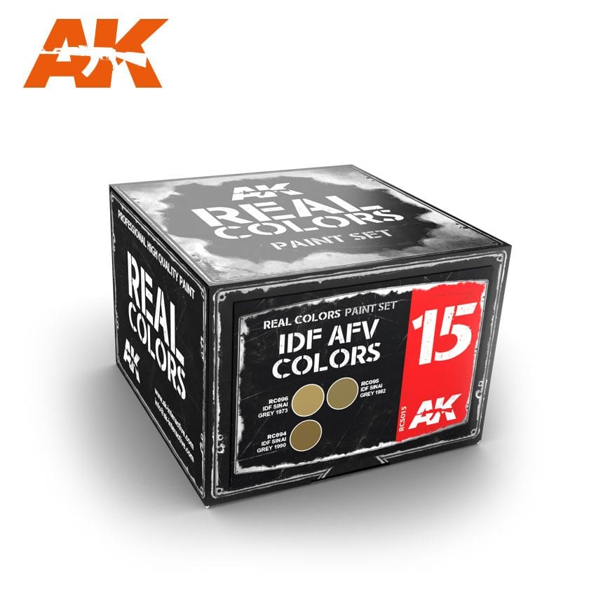 AK Interactive Real Colors IDF AFV Colors Set | 8436564924346