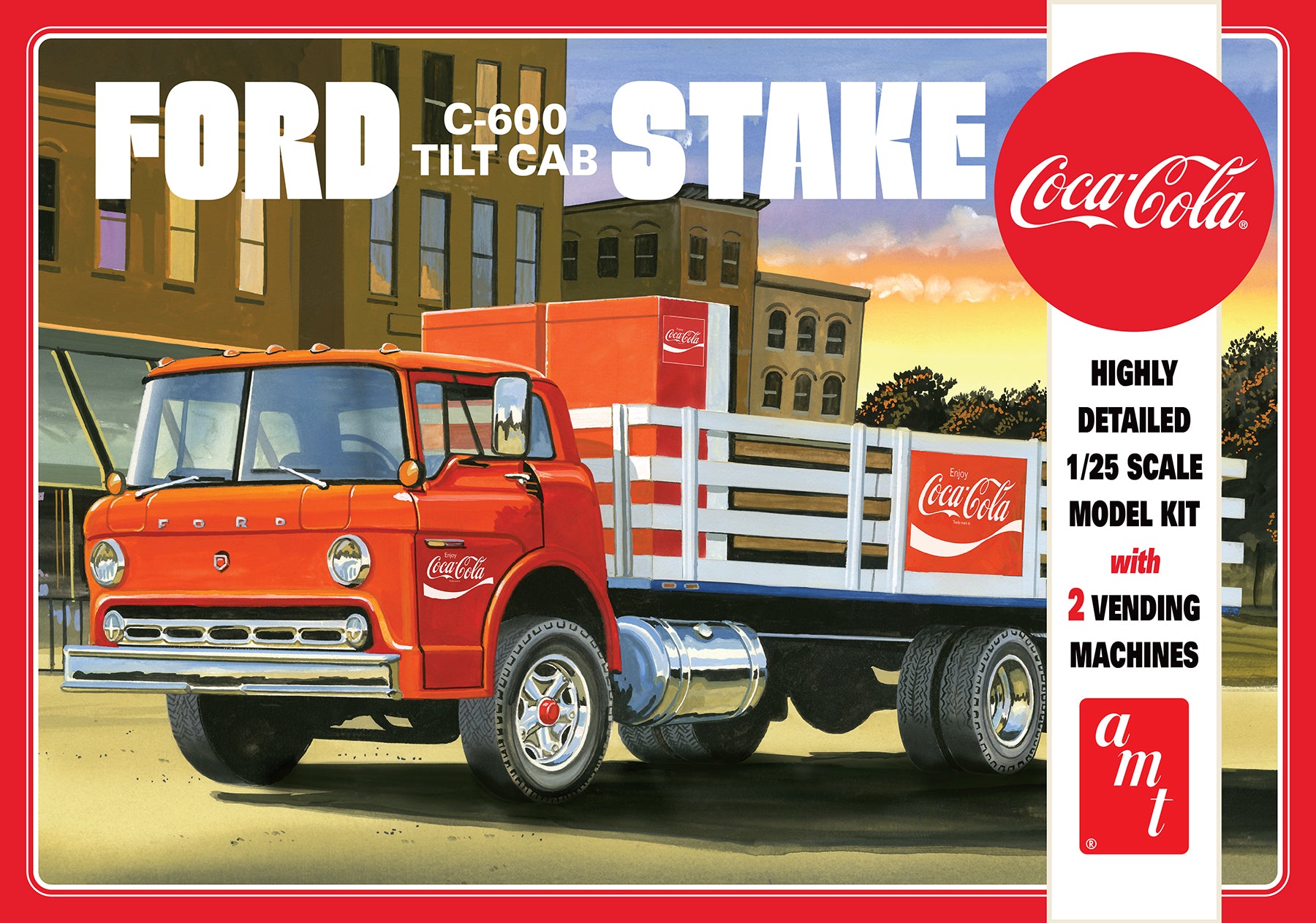 AMT 1/25 Ford C600 Stake Bed with Coca-Cola Machines | 849398035313