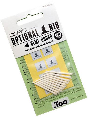 Copic Sketch & Ciao Spare Nibs - Semi Broad, 10Pcs | 4511338010099