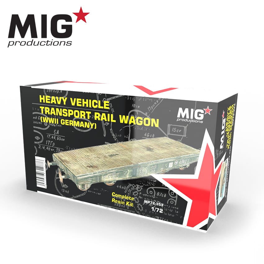 MIG 1/72 Heavy Vehicle Transport Rail Wagon (WWII Germany) | 8435568312876