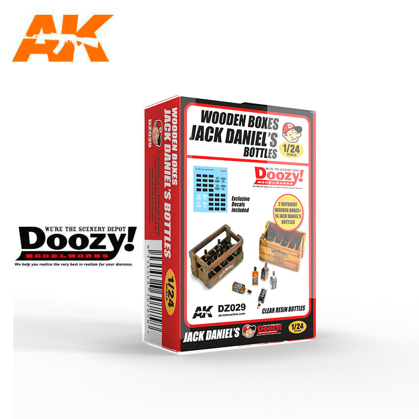 Doozy 1/24 Wooden Boxes Jack Daniel's Bottles | 8435568307858