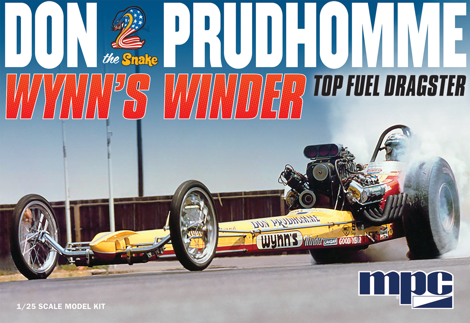 MPC 1/25 Don 'Snake' Prudhomme Wynns Winder Dragster | 849398038017
