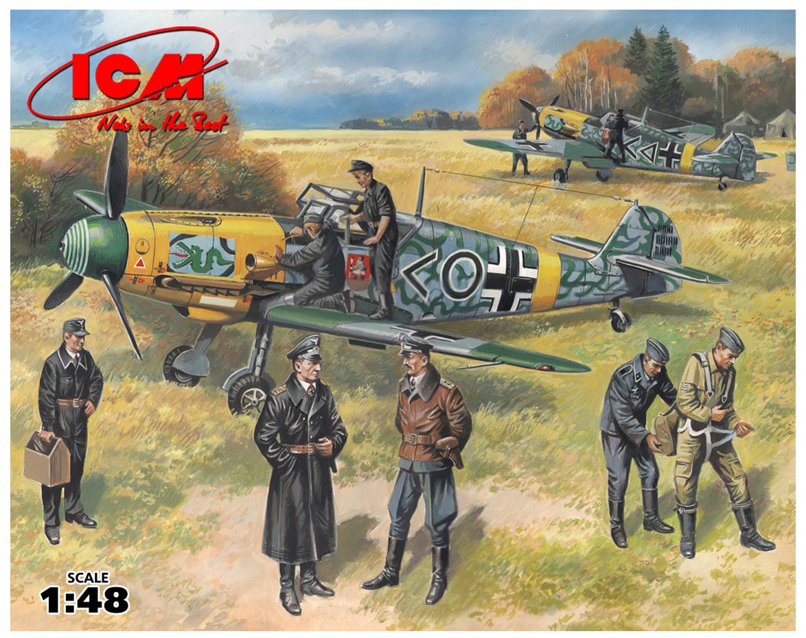 ICM 1/48 Bf 109F-2 with German Pilots and Ground Personnel | 4823044402663