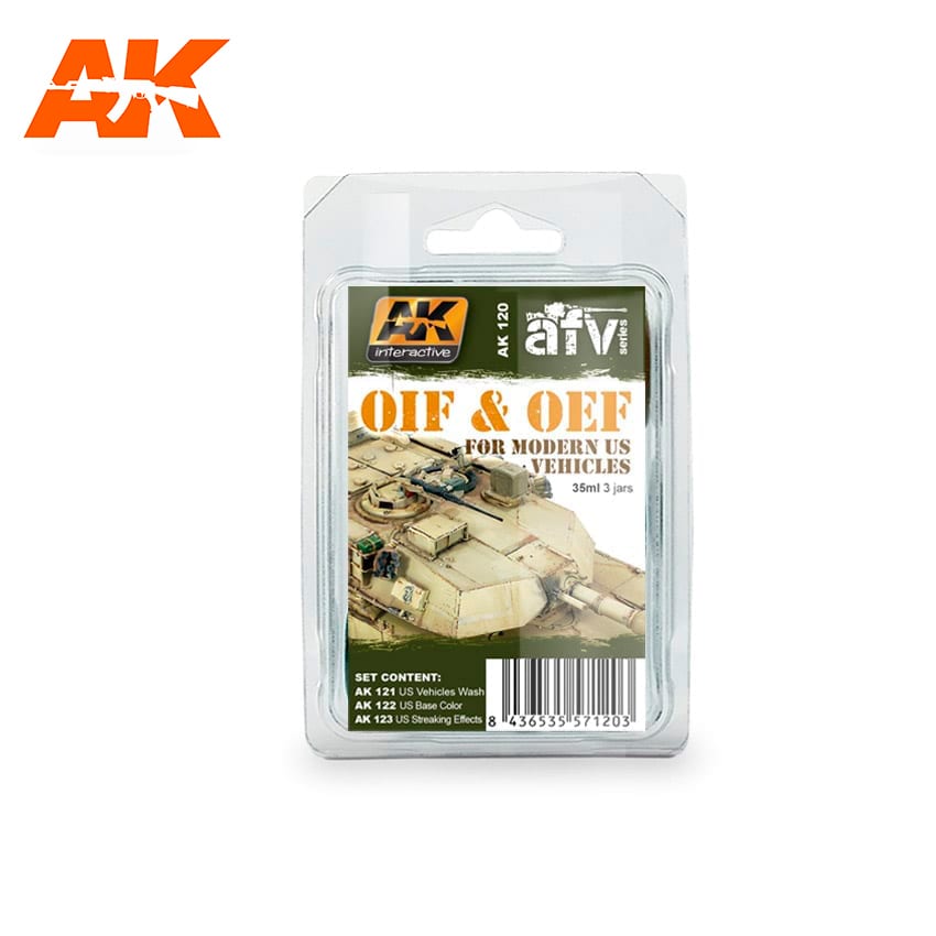 AK Interactive OIF & OEF - US Vehicles Weathering Set | 8436535571203