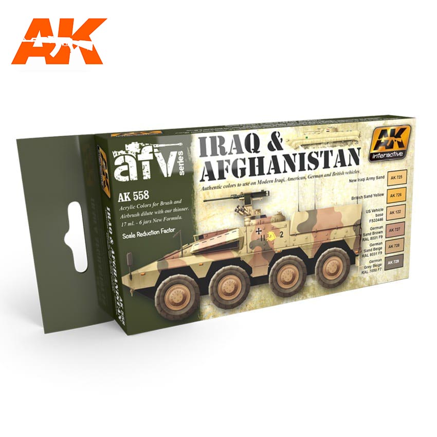 AK Interactive Iraq & Afghanistan Colors Set | 8436535575584