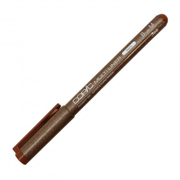 Copic Multiliner Ink Pen Sepia, Brush Medium (M) | 4511338041574