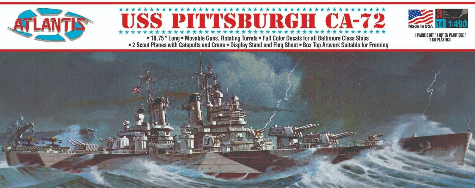 Atlantis 1/480USS Pittsburgh Heavy Cruiser | 850002740158