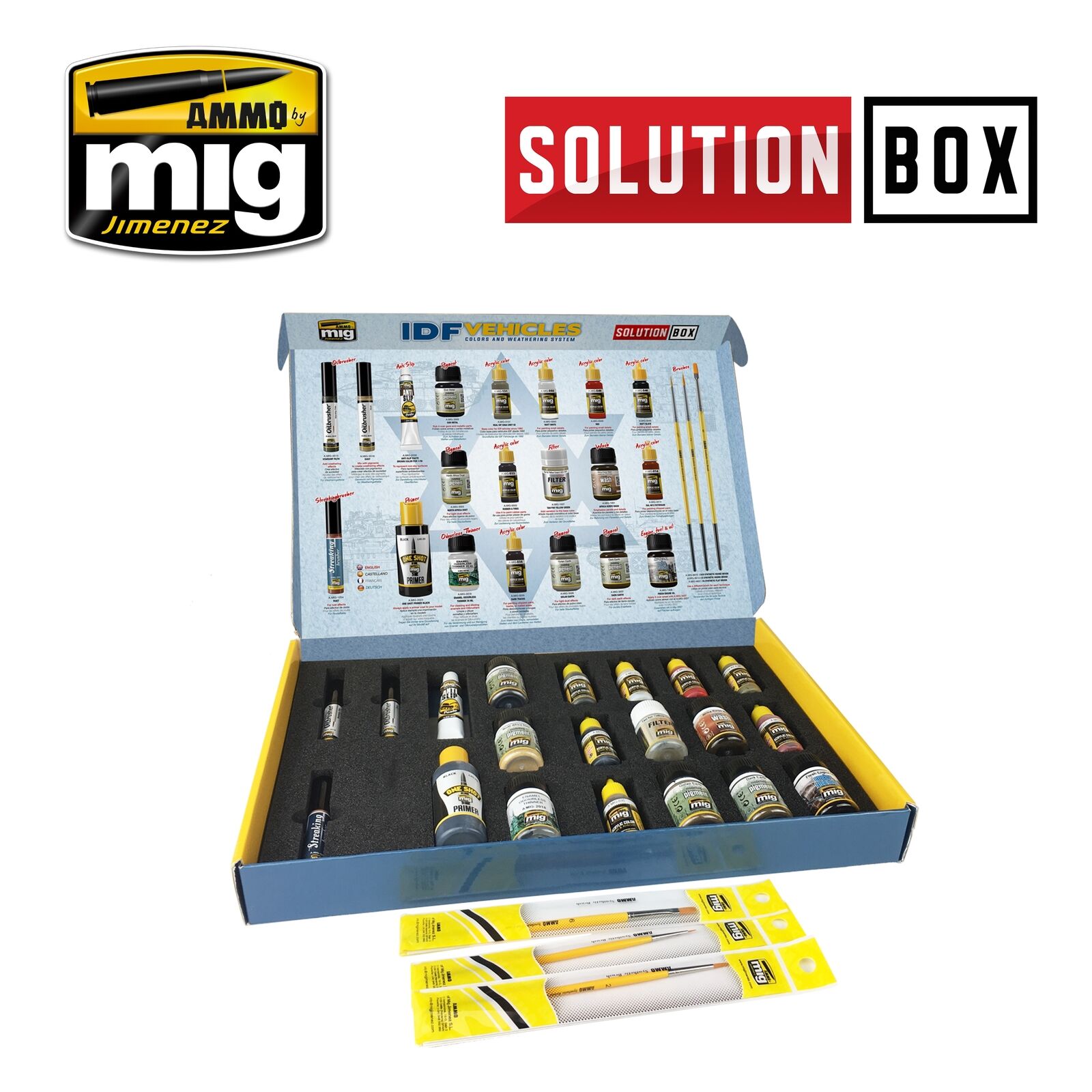 Ammo Mig IDF Vehicles Solution Box | 8432074077015