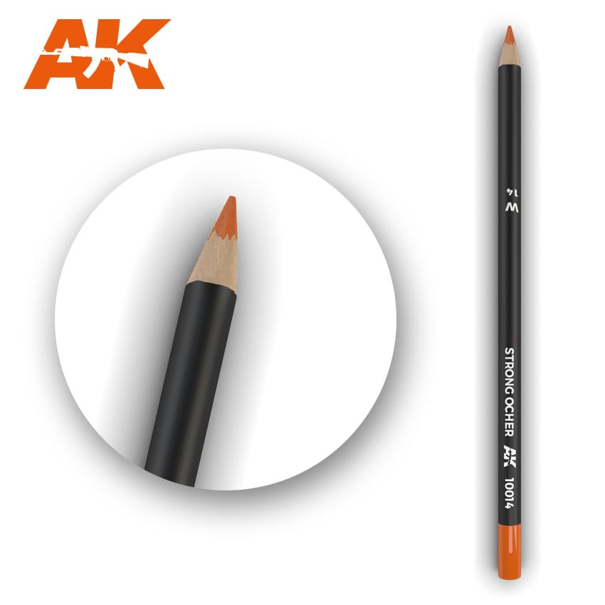 AK Interactive Weathering Pencil - Strong Ocher (Box - 5 Units) | 8436564929150