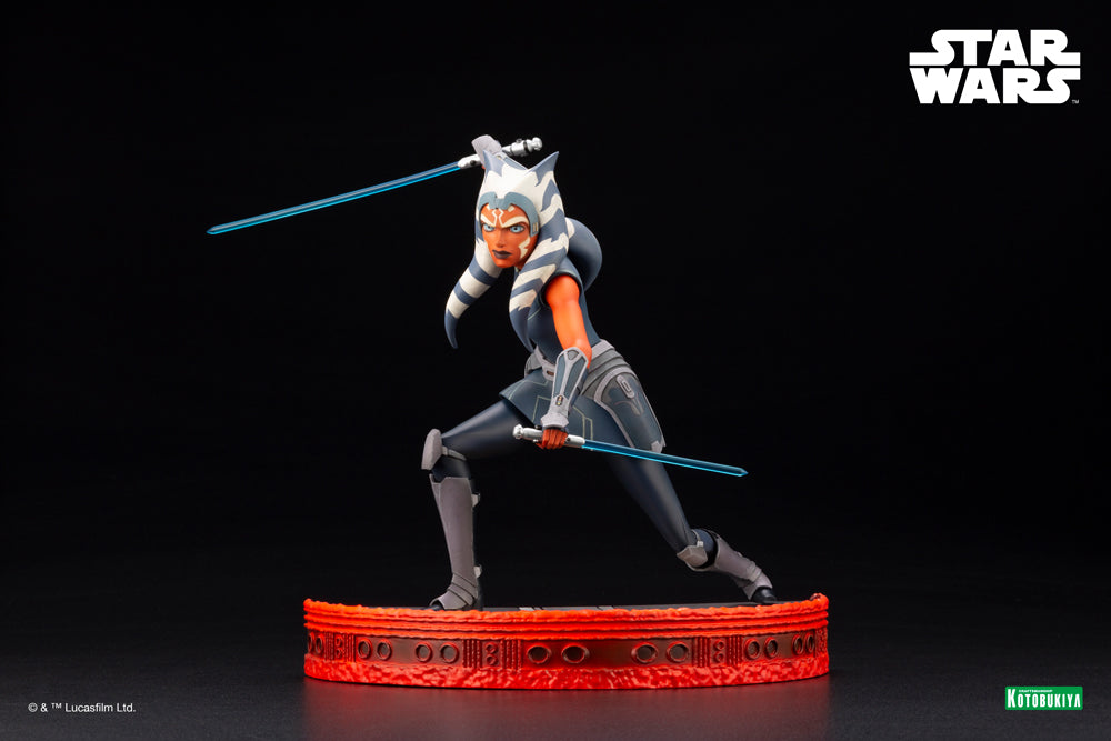 Kotobukiya 1/7 Star Wars: The Clone Wars Series Artfx Ahsoka Tano Escape from the Clones, Pre-Painted PVC Statue | 190526034952
