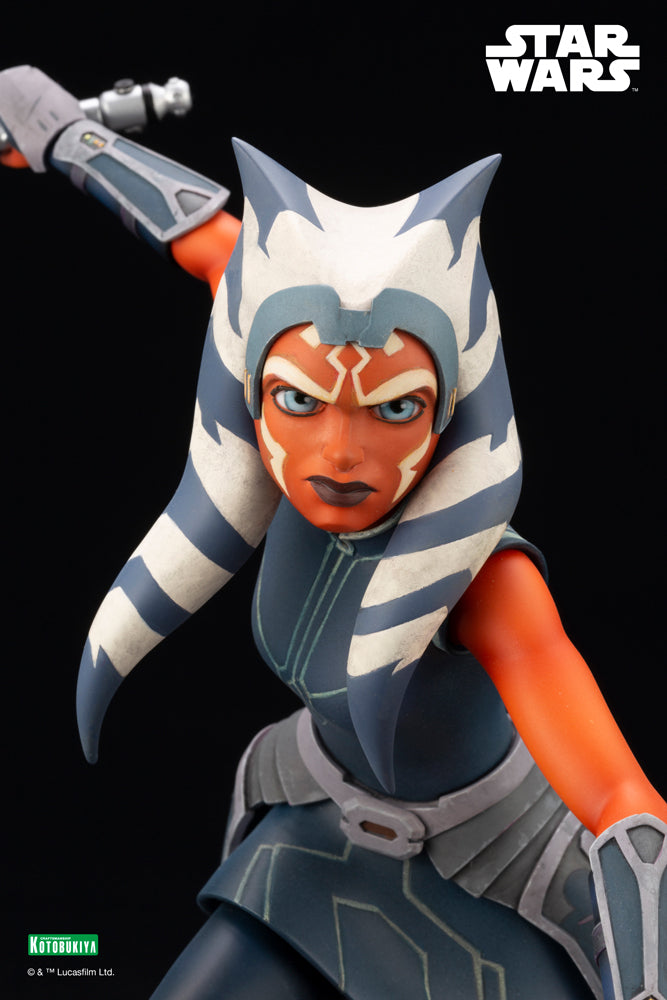 Kotobukiya 1/7 Star Wars: The Clone Wars Series Artfx Ahsoka Tano Escape from the Clones, Pre-Painted PVC Statue | 190526034952