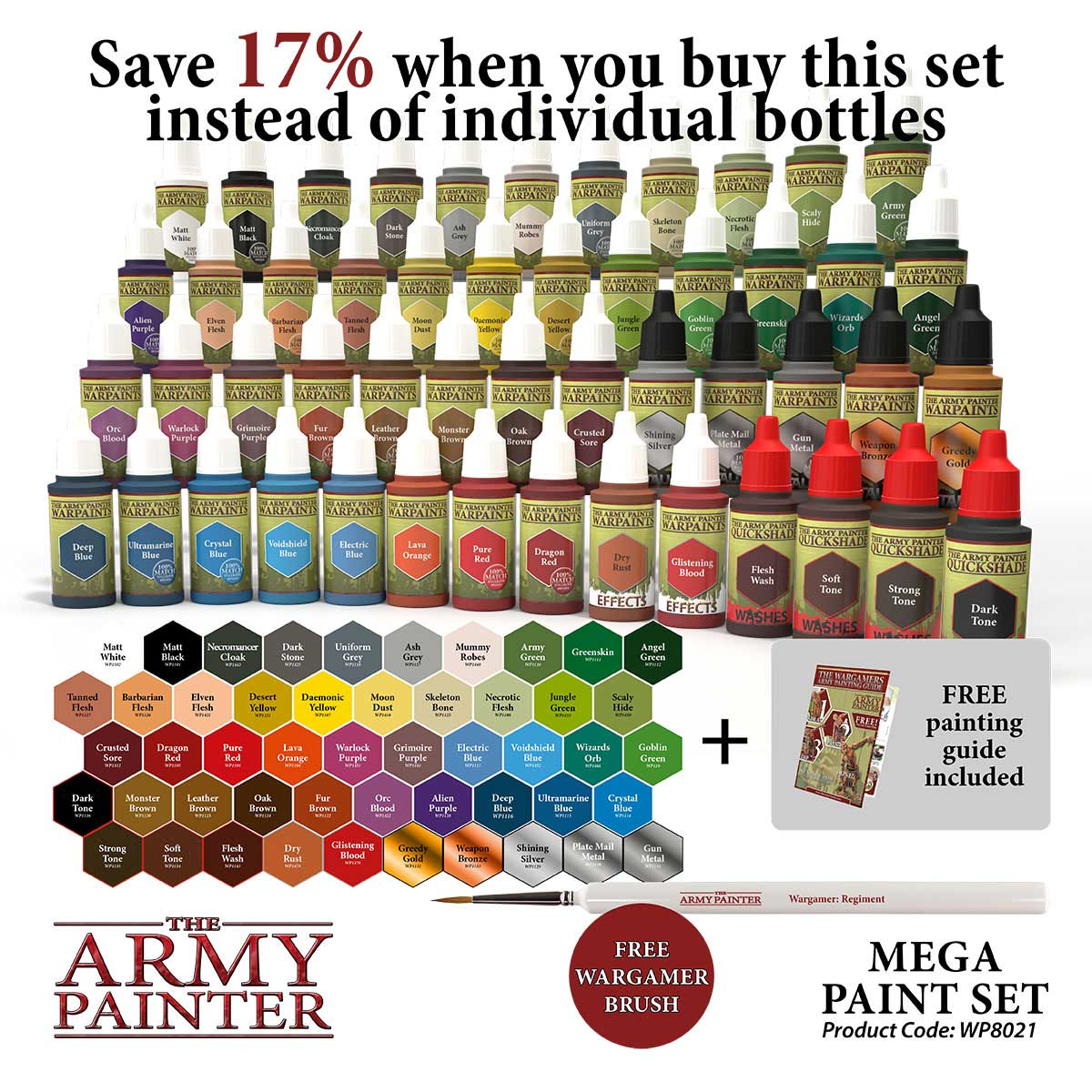 Army Painter Warpaints Mega Paint Set III | 2580211115628