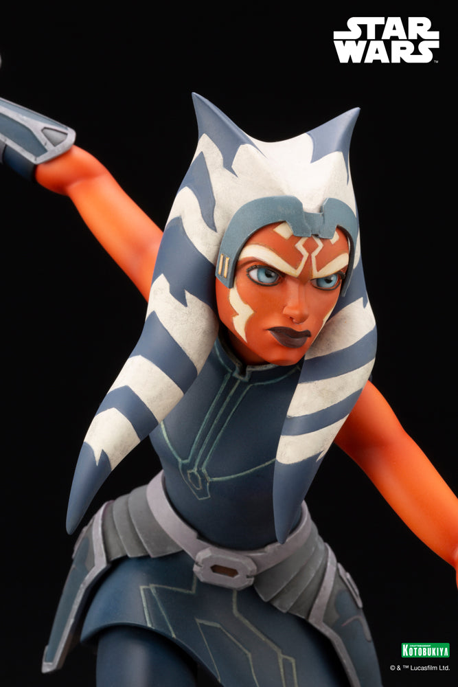 Kotobukiya 1/7 Star Wars: The Clone Wars Series Artfx Ahsoka Tano Escape from the Clones, Pre-Painted PVC Statue | 190526034952