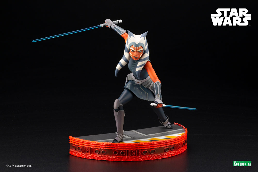 Kotobukiya 1/7 Star Wars: The Clone Wars Series Artfx Ahsoka Tano Escape from the Clones, Pre-Painted PVC Statue | 190526034952
