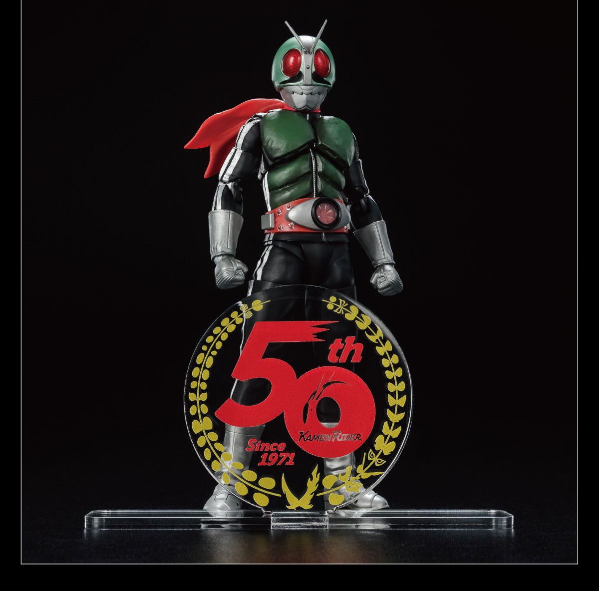 Bandai Logo Display 50th Anniversary (Clear) 'Kamen Rider' | 4549660673408