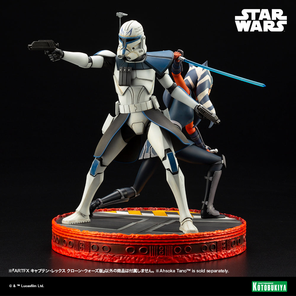 Kotobukiya 1/7 Star Wars: The Clone Wars Series Artfx Captain Rex Escape from the Clones, Pre-Painted PVC Statue | 190526037267