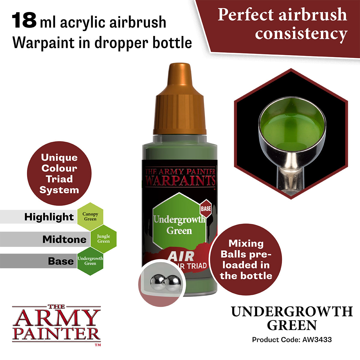 Army Painter Air Undergrowth Green | 5713799343382