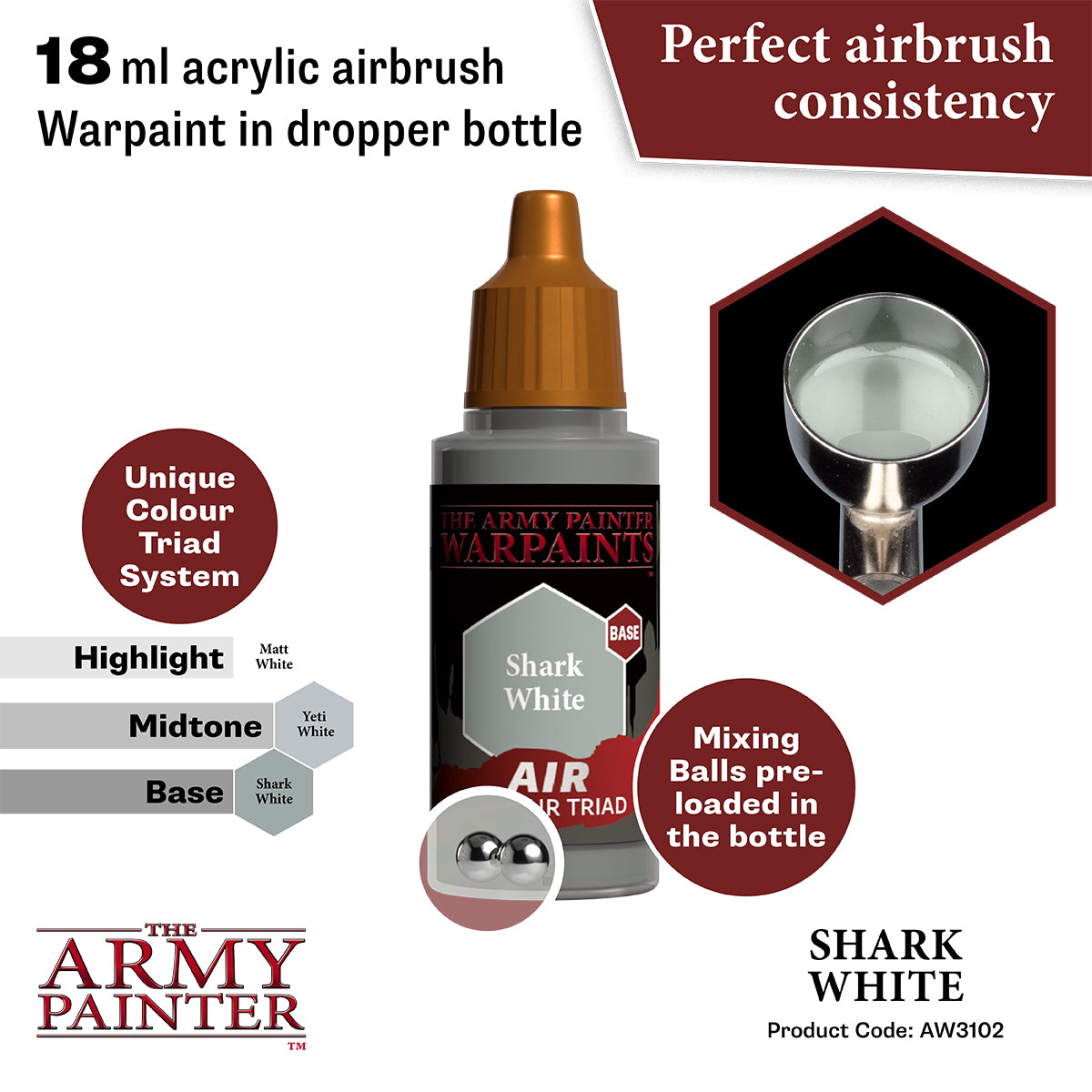 Army Painter Air Shark White | 5713799310285