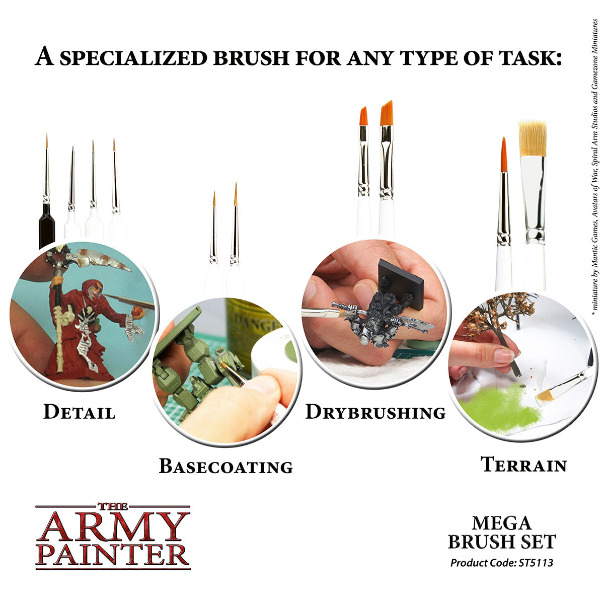 Army Painter Mega Brush Set | 2551131111113