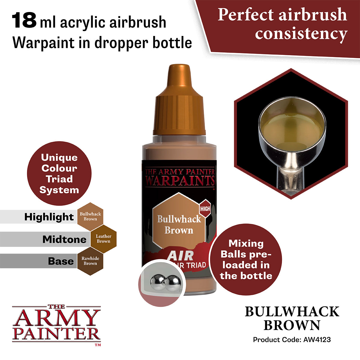 Army Painter Air Bullwhack Brown | 5713799412385