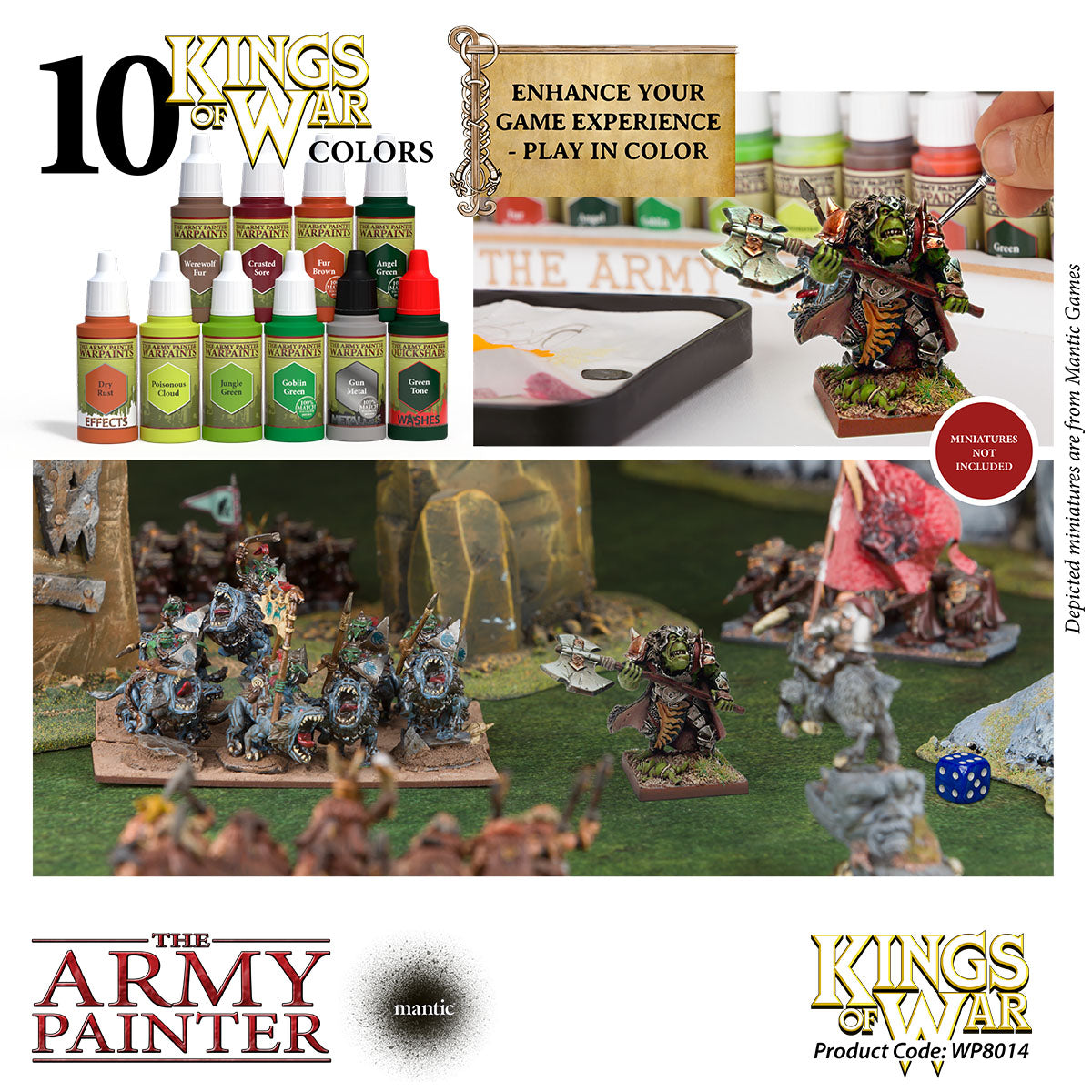 Army Painter Warpaints Kings of War Greenskins paint set | 2580140111777