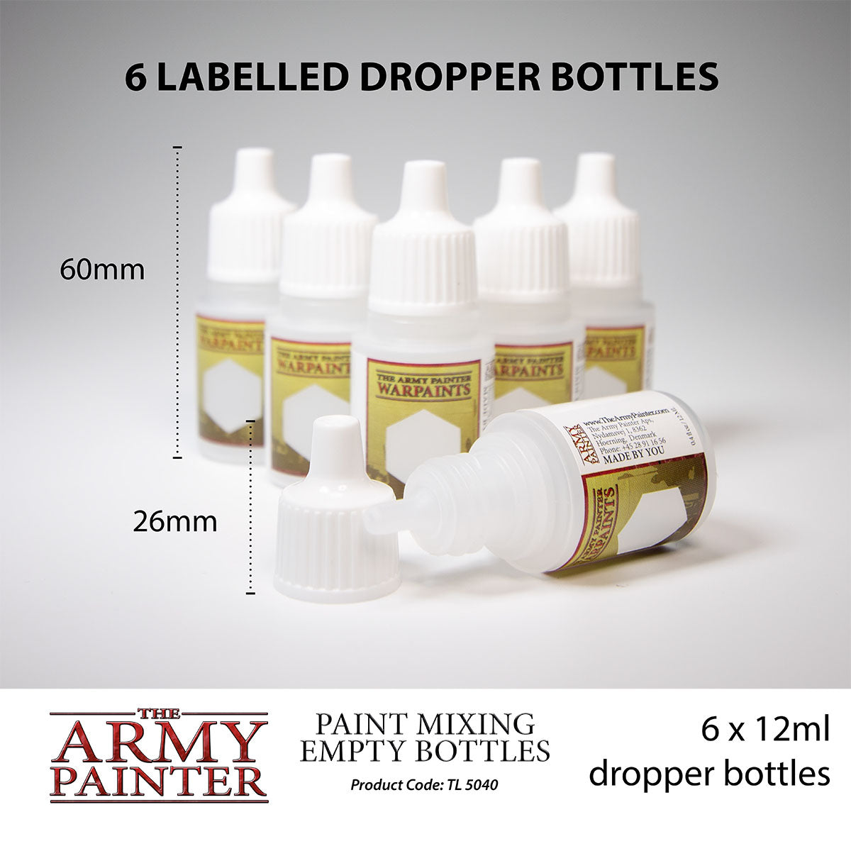Army Painter Paint Mixing Empty Bottles | 5713799504004