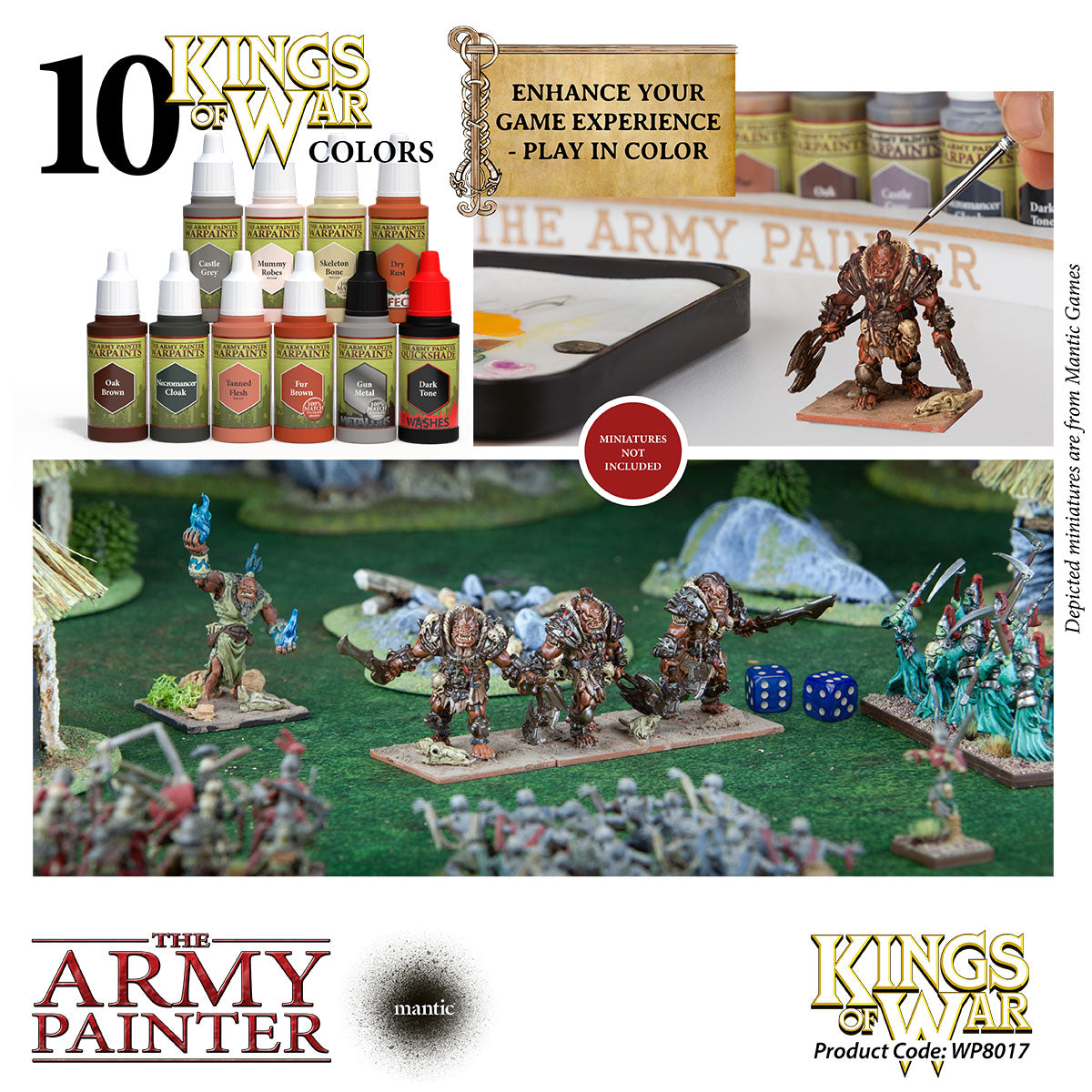 Army Painter Warpaints Kings of War Ogres paint set | 2580170111006