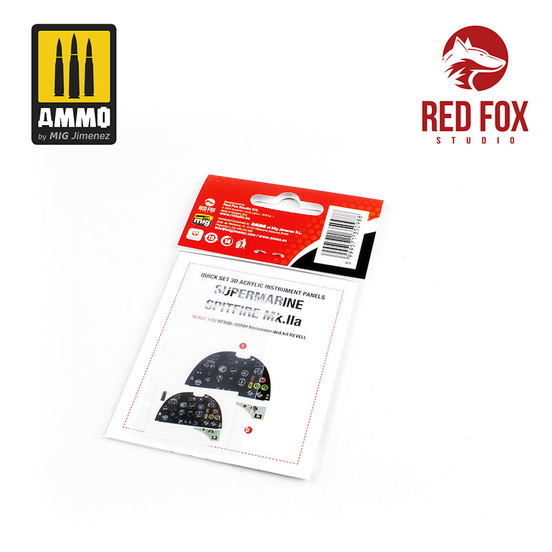 Red Fox Studio 1/32 Supermarine Spitfire Mk.Iia (for Revell Kit) | 5999571350988